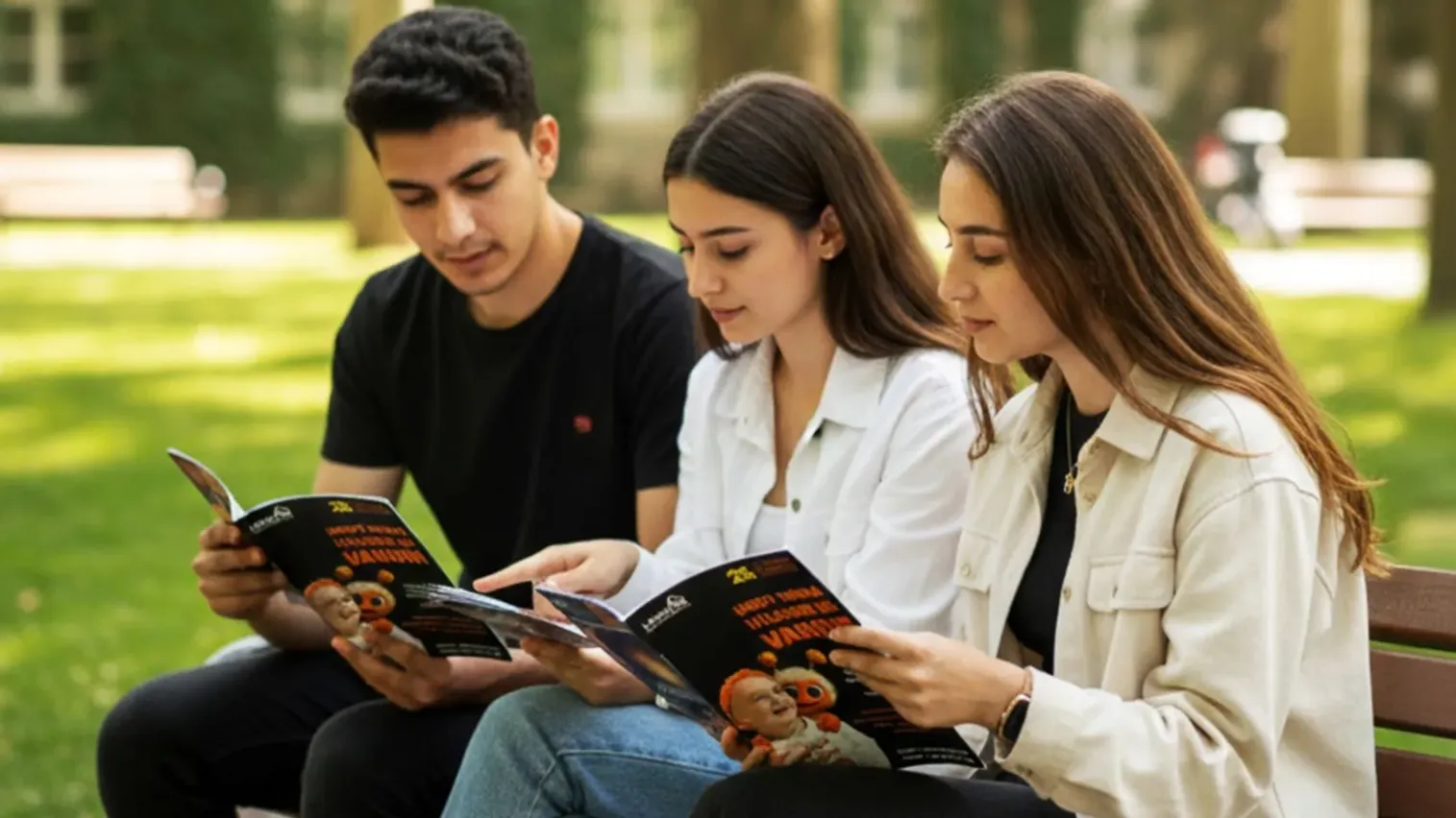 “Umut Varsa İyileşme de Vardır” temalı LÖSEV farkındalık kitapçığı kapağı — gülen lösemili çocuk, LÖKİT maskotu ile sarılıyor; umut, iyileşme ve kansere karşı farkındalık mesajı.