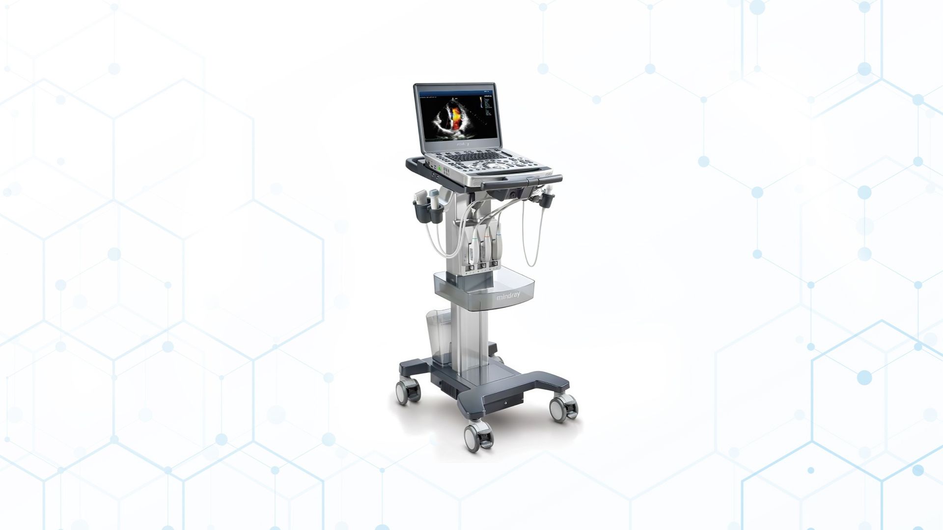 “MINDRAY M9 renkli Doppler ultrason cihazı – damar ve organ kan akımını görüntüleyen yüksek çözünürlüklü USG sistemi”