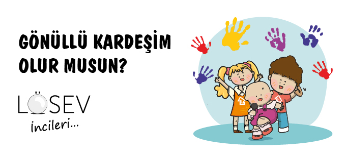 LÖSEV İncileri Projesi’ni temsil eden illüstrasyon; sağlıklı yaşam, iyilik ve dayanışma içinde büyüyen çocuklar.